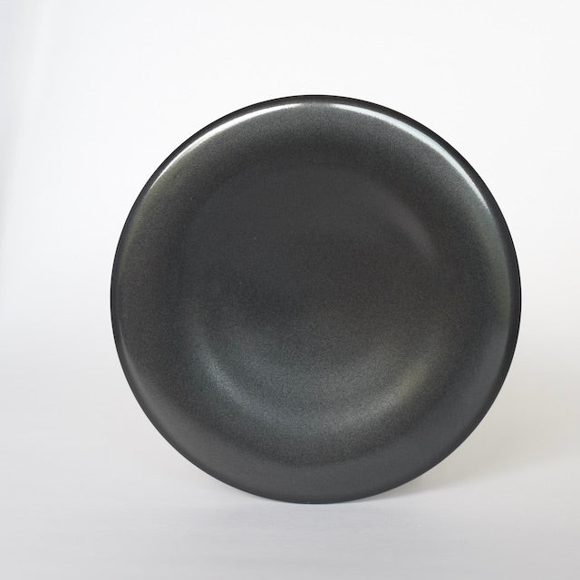 中里隆 日常のうつわ プレート小 14cm 黒釉