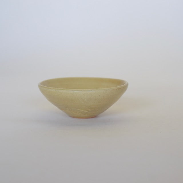 中里隆　倚山窯　黄釉ぐい呑み【酒器】【盃】963