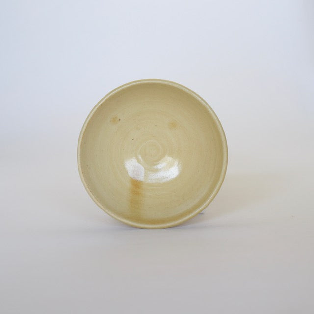 中里隆　倚山窯　黄釉ぐい呑み【酒器】【盃】963