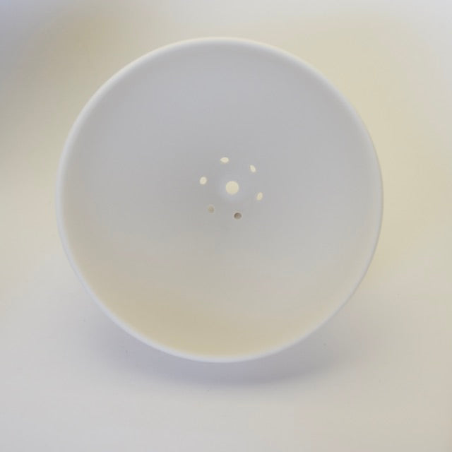 中里隆 ランプシェード ラッパ型 | 白磁