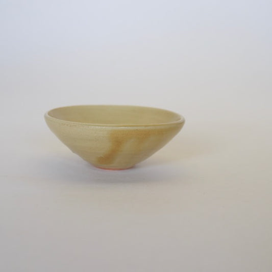 中里隆　倚山窯　黄釉ぐい呑み【酒器】【盃】963