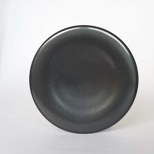 中里隆　日常のうつわ　プレート小　14cm 黒釉